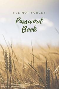I'll not forget Password book