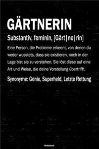 Gärtnerin Notizbuch