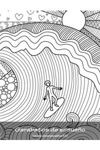 Garabatos de ensueño libro para colorear para adultos 3 & 4