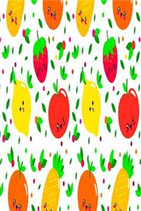 Cute Fruits Kawaii Lined Journal