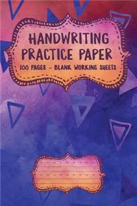 Handwriting Practice Paper