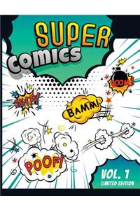 Blank Comic Book For Boys