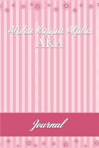 Alpha Kappa Alpha: Line Ruled Sorority Girls Journal - Great Present for Big or Lil Sister