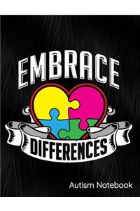 Embrace Differences Autism Notebook