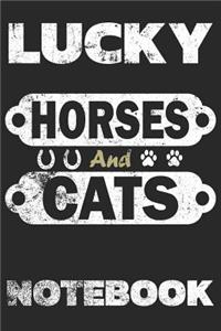 Lucky Horses and Cats Notebook