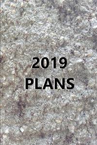 2019 Daily Planner 2019 Plans Engraved Carved Stone Style 384 Pages