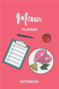 Menu Planner Notebook