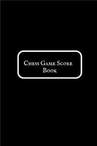 Chess Game Score Book