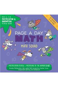 Page a Day Math Multiplication & Handwriting Review Book: Practice Multiplying 0-12