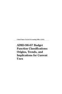 Aimd-98-67 Budget Function Classifications