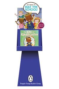 The King of Kindergarten 8-copy SIGNED Floor Display w/ Riser and Backpack GWP