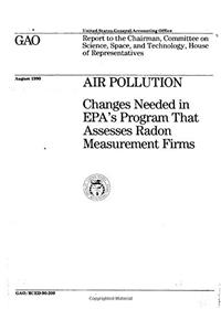 Air Pollution: Changes Needed in EPAs Program That Assesses Radon Measurement Firms
