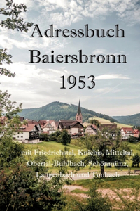 Adressbuch Baiersbronn 1953