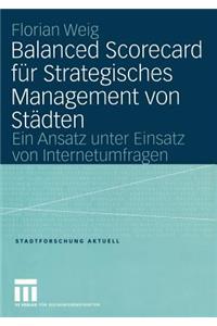 Balanced Scorecard Für Strategisches Management Von Städten