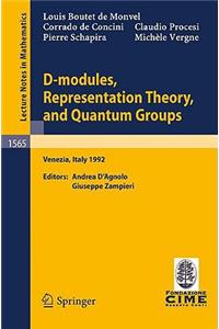 D-Modules, Representation Theory, and Quantum Groups