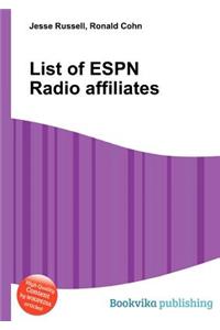 List of ESPN Radio Affiliates