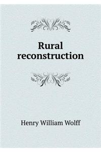 Rural Reconstruction