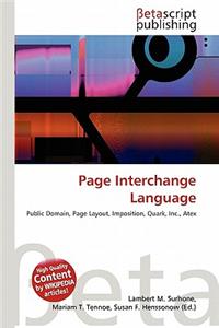 Page Interchange Language