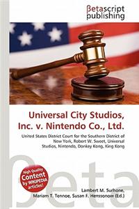 Universal City Studios, Inc. V. Nintendo Co., Ltd.