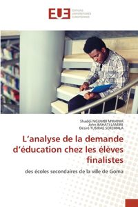 L'analyse de la demande d'éducation chez les élèves finalistes