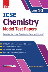 ICSE Model Test Papers, 2020 Ed. for Chemistry, Class X