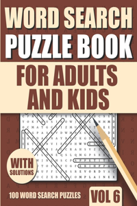 Word Search Puzzle Book for Adults and Kids