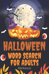 Halloween Word Search For Adults