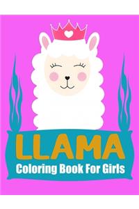 llama coloring books for girls
