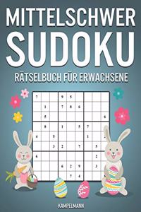 Mittelschwer Sudoku Rätselbuch für Erwachsene