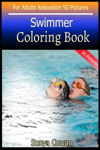 Swimmer Coloring Book For Adults Relaxation 50 pictures