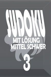 Sudoku mit Lösung - Mittel Schwer 3