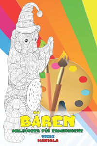 Malbücher für Erwachsene - Mandala - Tiere - Bären