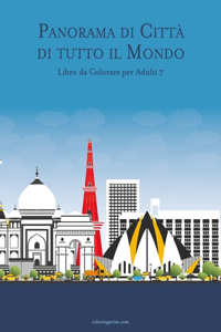 Panorama di Città di tutto il Mondo Libro da Colorare per Adulti 7