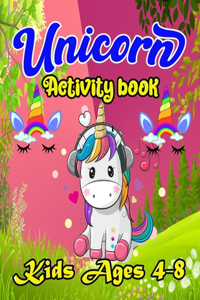 Unicorn Activity Book For Kids Ages 4-8