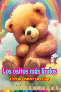 ositos más lindos - Libro de colorear para niños - Escenas creativas y divertidas de risueños osos