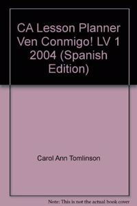 CA Lesson Planner Ven Conmigo! LV 1 2004