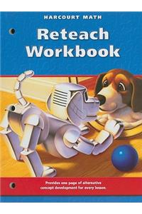 Harcourt School Publishers Math: Reteach Workbook Gr3