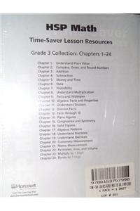 Harcourt School Publishers Math: Time-Saver Lesson Resource with Management System Grade 3