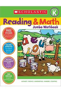 Reading & Math Jumbo Workbook: Grade K