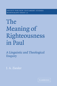 Meaning of Righteousness in Paul