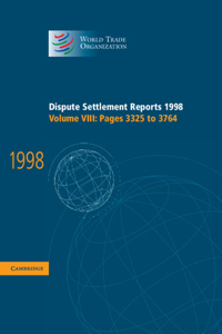 Dispute Settlement Reports 1998: Volume 8, Pages 3325-3764