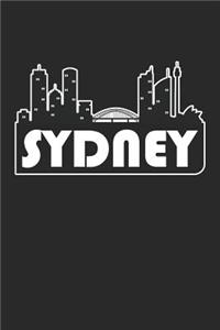 Sydney Notebook - Australia Gift - Skyline Sydney Journey Diary - Australia Travel Journal
