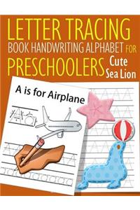 Letter Tracing Book Handwriting Alphabet for Preschoolers Cute Sea Lion