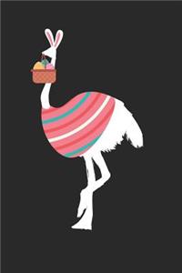 Easter Notebook - Easter Ostrich Journal - Easter Gift for Animal Lover - Ostrich Diary