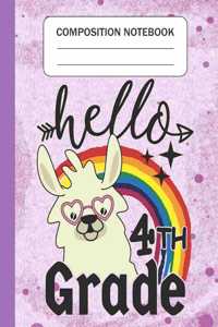 Hello 4th grade - Composition Notebook