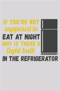 If You're Not Supposed To Eat At Night Why Is There A Light Bulb In The Refrigerator