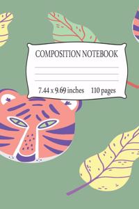 Composition Notebook 7.44 x 9.69 Inches 110 pages