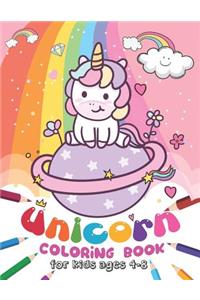 Unicorn Coloring Book for Kids Ages 4-8: Cute Little Unicorns for Toddler, Fun Early Learning and Relaxation