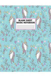Blank Sheet Music Notebook