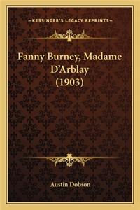 Fanny Burney, Madame D'Arblay (1903)